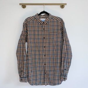 Columbia Checker Plaid Button Down Shirt